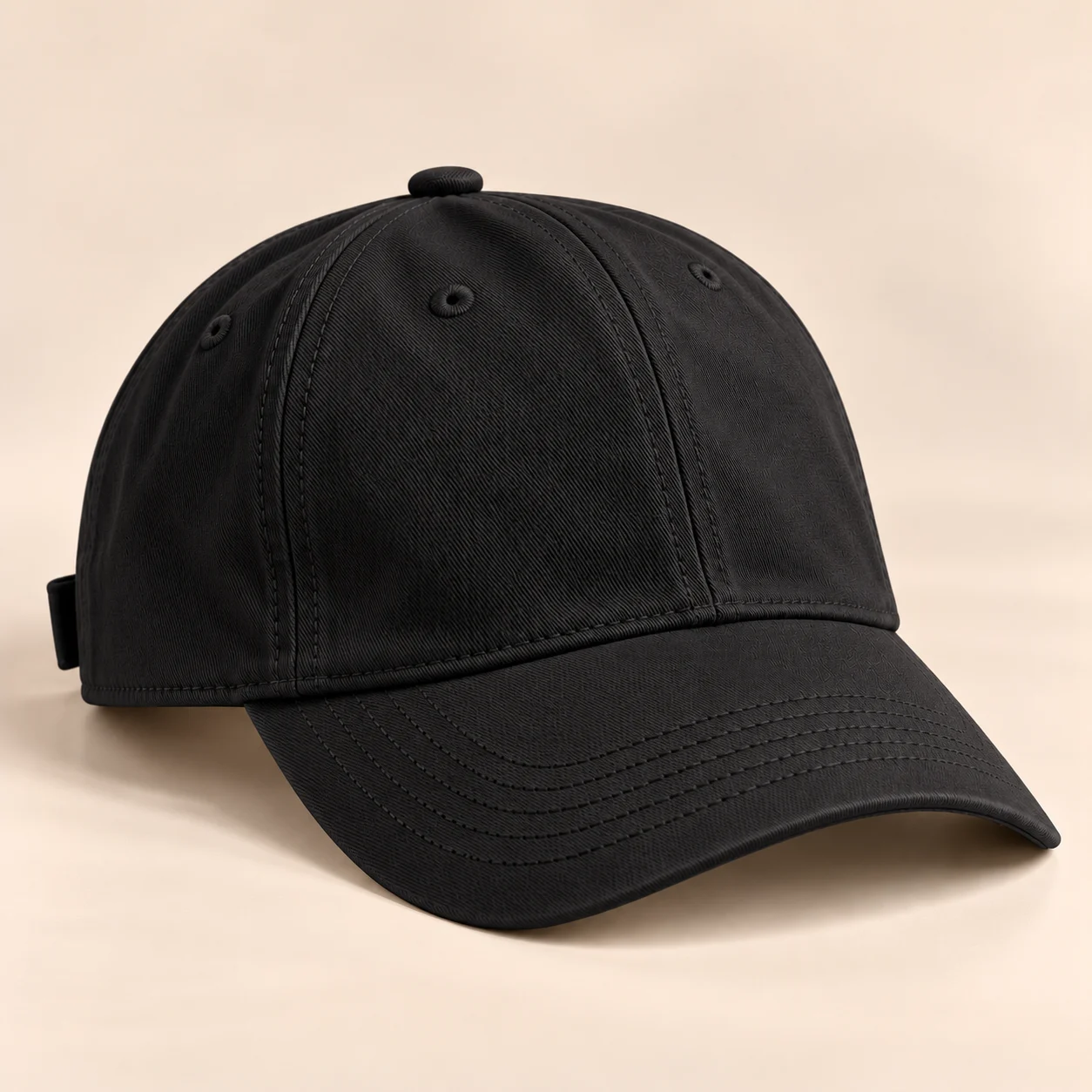 Gorra con logo y nombre Negra