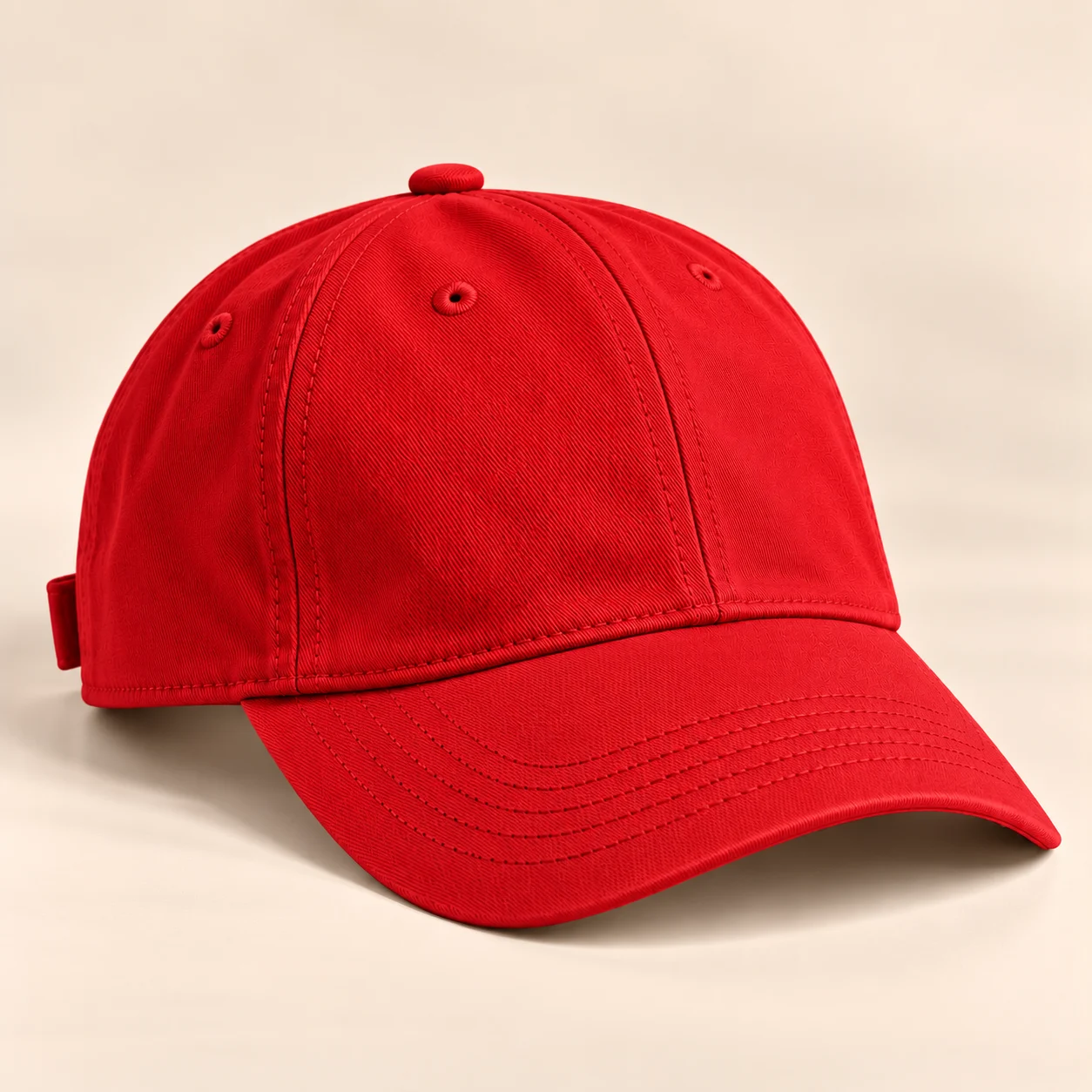 Gorra con logo y nombre Roja